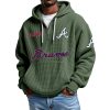 Braves EST 1871 Quarter Zip Waffle Hoodie 6 Braves EST 1871 Quarter Zip Waffle Hoodie 2