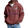 Braves EST 1871 Quarter Zip Waffle Hoodie 8 Braves EST 1871 Quarter Zip Waffle Hoodie 4