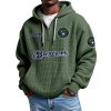 Brewers EST 1969 Waffle Quarter Zip Hoodie 8 Brewers EST 1969 Waffle Quarter Zip Hoodie 4