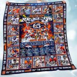 Broncos 65th Anniversary Fleece Blanket