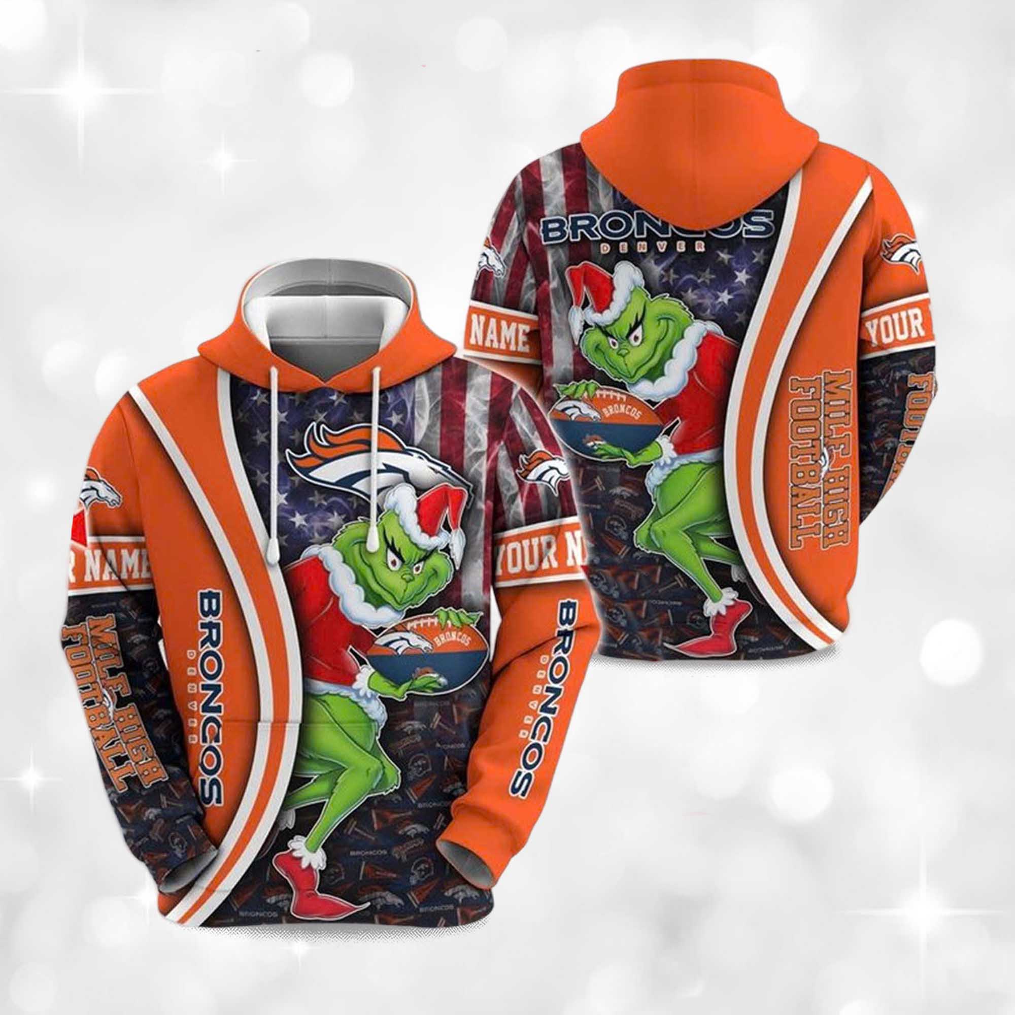 Broncos The Grnch Christmas Football Hoodie 2 Broncos The Grnch Christmas Football Hoodie 2