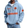 Browns EST 1944 Waffle Quarter Zip Hoodie 2