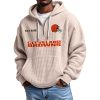 Browns Personalized Quarter Zip Waffle Hoodie 3