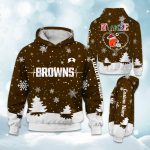 Browns x Nurse Christmas Football Hoodie