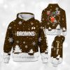 Browns x Nurse Christmas Football Hoodie 2