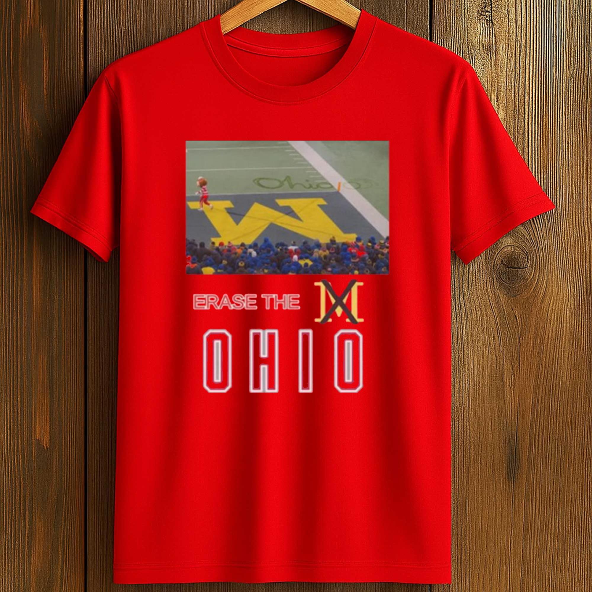 Brutus Ohio State Snow Erase The M Shirt Brutus Ohio State Snow Erase The M Shirt