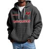 Buccaneers Personalized Quarter Zip Waffle Hoodie 1