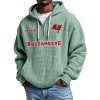 Buccaneers Personalized Quarter Zip Waffle Hoodie 3