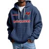 Buccaneers Personalized Quarter Zip Waffle Hoodie 5
