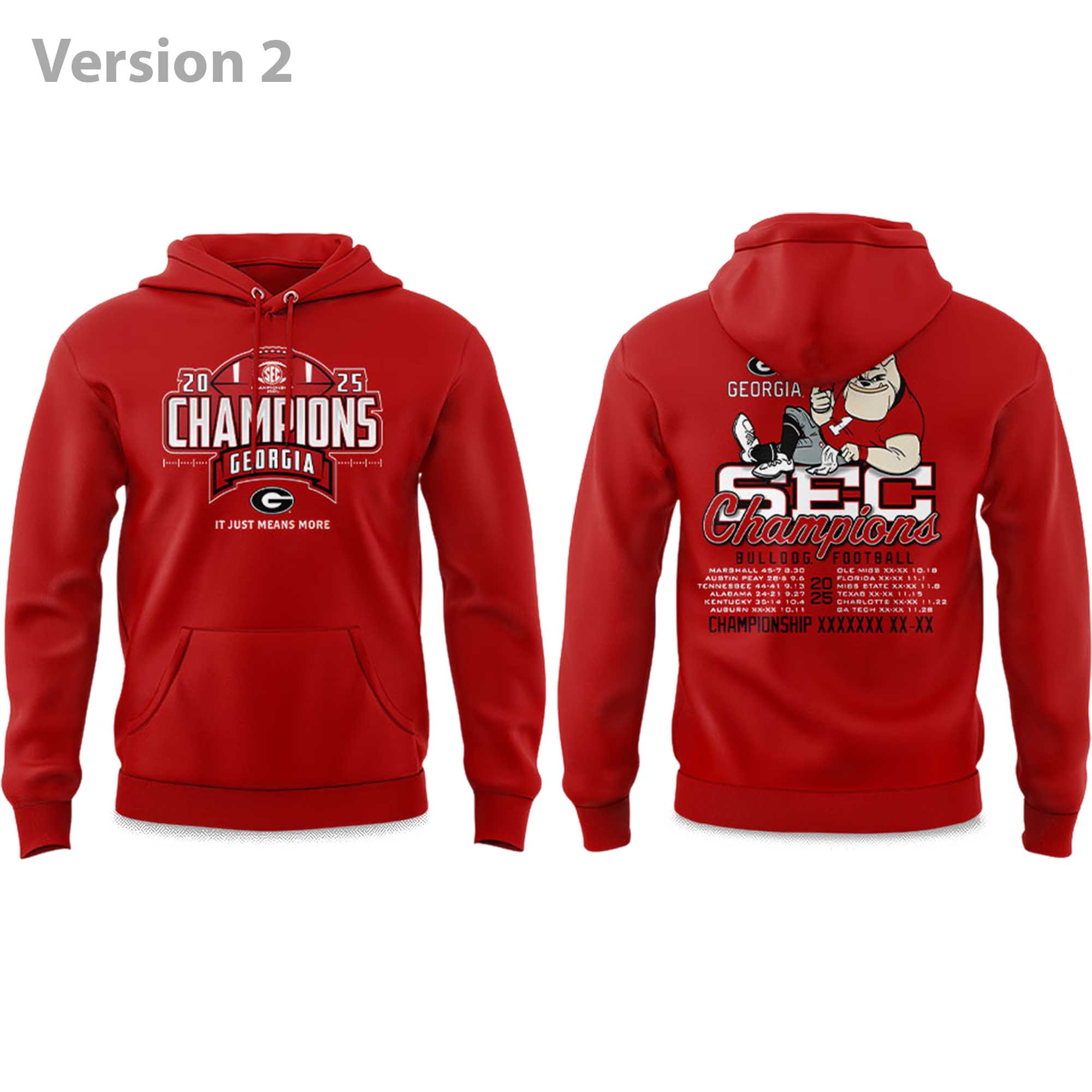 Bulldogs Football 2025 Championship Hoodie 2 Bulldogs Football 2025 Championship Hoodie (2)