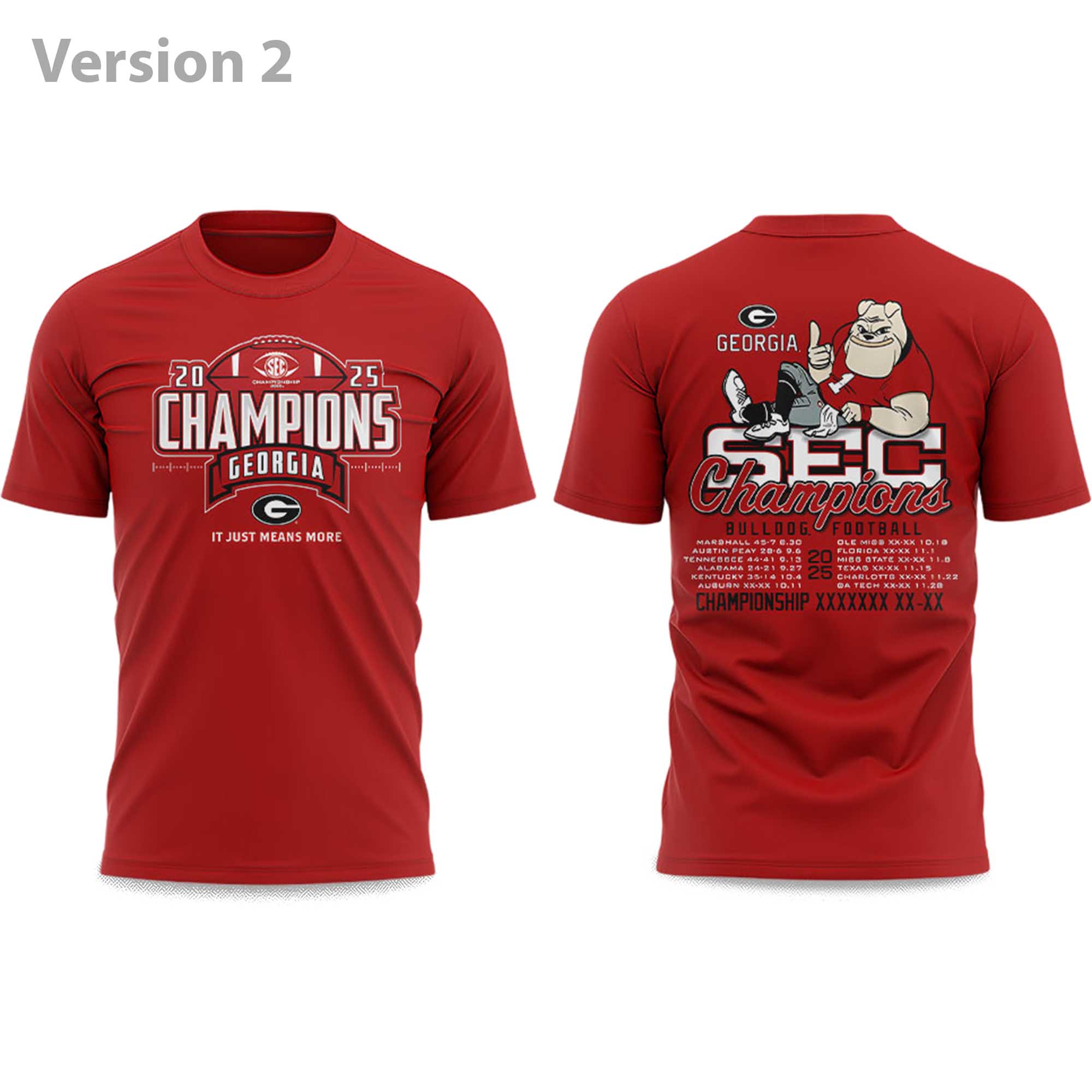 Bulldogs Football 2025 Championship Shirt 2 Bulldogs Football 2025 Championship Shirt (2)