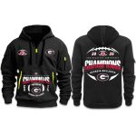 Bulldogs SEC Champions 2025 Quarter Zip Hoodie
