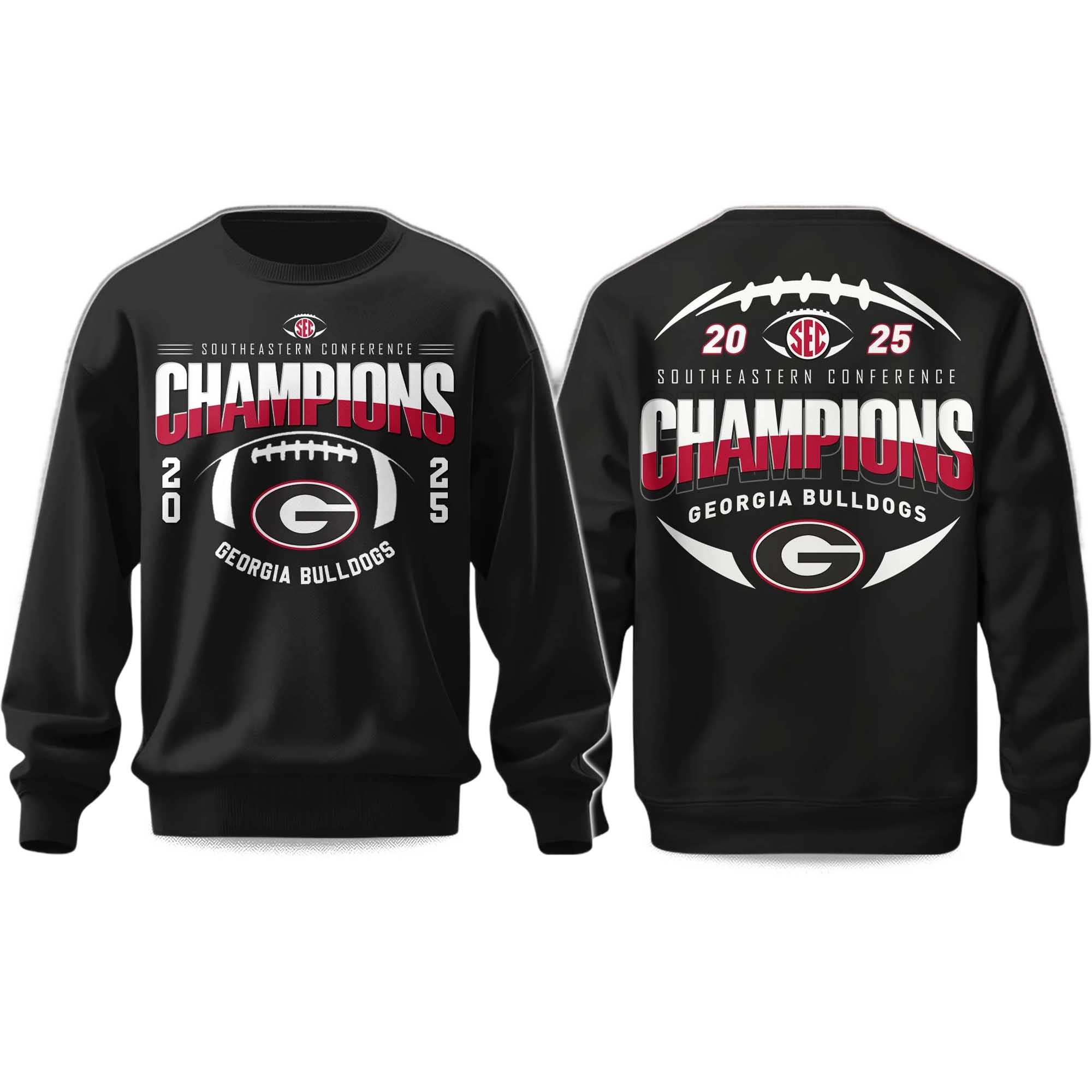 Bulldogs SEC Champions 2025 Sweatshirt Bulldogs SEC Champions 2025 Sweatshirt