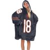 Caleb Williams 18 Bears Football Unisex Blanket Hoodie 4 Caleb Williams 18 Bears Football Unisex Blanket Hoodie (2)