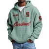 Cardinal EST 1891 Quarter Zip Waffle Hoodie 7 Cardinal EST 1891 Quarter Zip Waffle Hoodie 3
