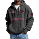 Cardinals EST 1898 Quarter Zip Waffle Hoodie