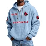 Cardinals EST 1924 Quarter Zip Waffle Hoodie