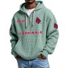 Cardinals EST 1924 Quarter Zip Waffle Hoodie 4