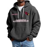 Cardinals Personalized Quarter Zip Waffle Hoodie