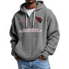 Cardinals Personalized Quarter Zip Waffle Hoodie 8 Cardinals Personalized Quarter Zip Waffle Hoodie 4