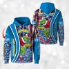 Chargers The Grnch Christmas Football Hoodie 3 Chargers The Grnch Christmas Football Hoodie 2