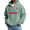 Chiefs Personalized Quarter Zip Waffle Hoodie 6 Chiefs Personalized Quarter Zip Waffle Hoodie 2