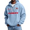 Chiefs Personalized Quarter Zip Waffle Hoodie 7 Chiefs Personalized Quarter Zip Waffle Hoodie 3