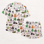 Christmas Love Actually Silky Satin Pajama Set