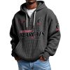Cincinnati Bearcats EST 1885 Quarter Zip Waffle Hoodie 9 Cincinnati Bearcats EST 1885 Quarter Zip Waffle Hoodie 5