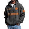 Clemson EST 1896 Quarter Zip Waffle Hoodie 10 Clemson EST 1896 Quarter Zip Waffle Hoodie 1