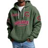 Colgate Raiders EST 1896 Quarter Zip Waffle Hoodie 2