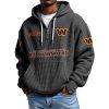 Commanders EST 1932 Quarter Zip Waffle Hoodie 1
