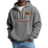 Commanders Personalized Quarter Zip Waffle Hoodie 6 Commanders Personalized Quarter Zip Waffle Hoodie 2