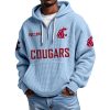 Cougars EST 1894 Quarter Zip Waffle Hoodie 11 Cougars EST 1894 Quarter Zip Waffle Hoodie 1