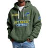 Delaware Football EST 1889 Quarter Zip Waffle Hoodie 8 Delaware Football EST 1889 Quarter Zip Waffle Hoodie 4