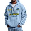 Delaware Football EST 1889 Quarter Zip Waffle Hoodie 9 Delaware Football EST 1889 Quarter Zip Waffle Hoodie 5