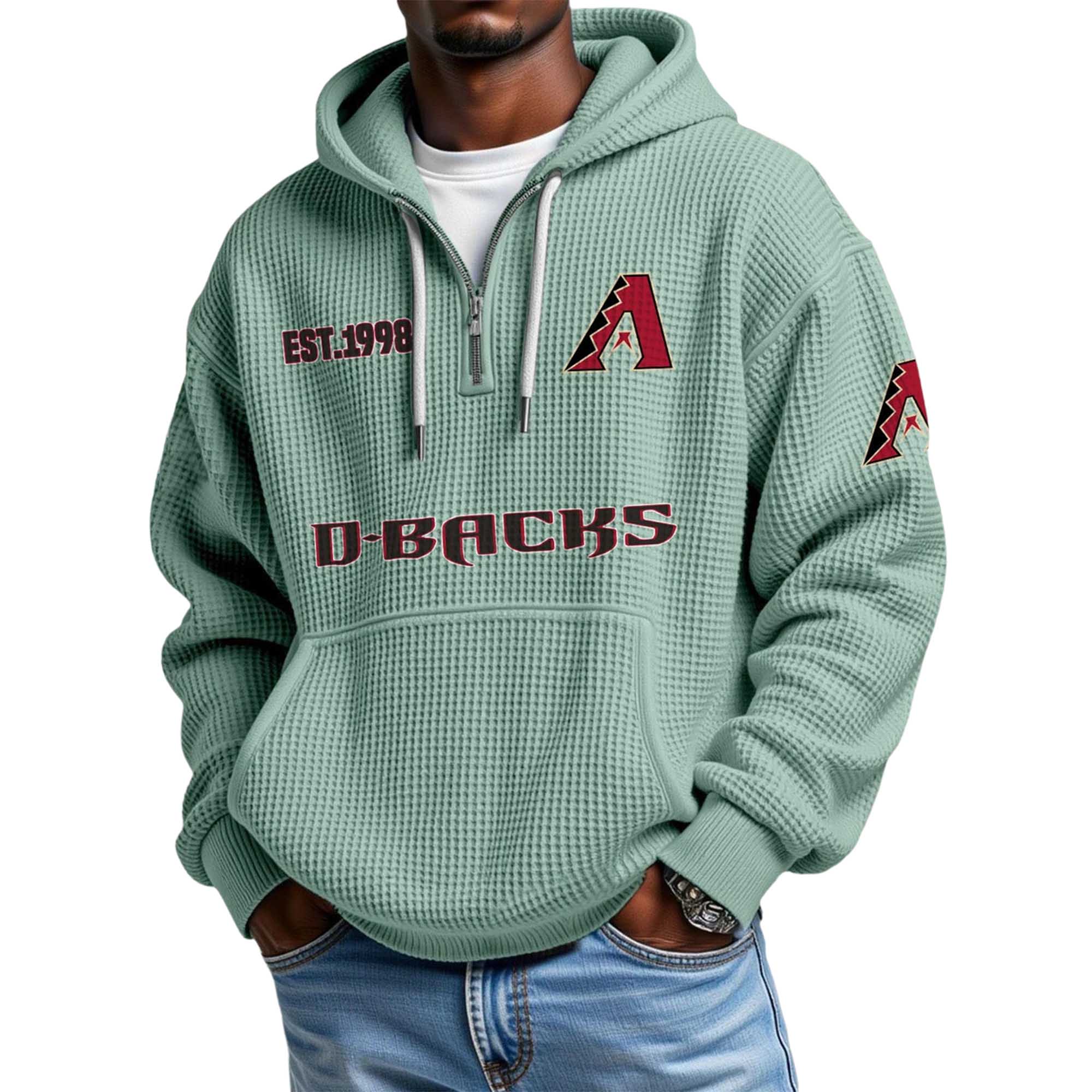 Diamondbacks EST 1998 Waffle Quarter Zip Hoodie 2 Diamondbacks EST 1998 Waffle Quarter Zip Hoodie (2)