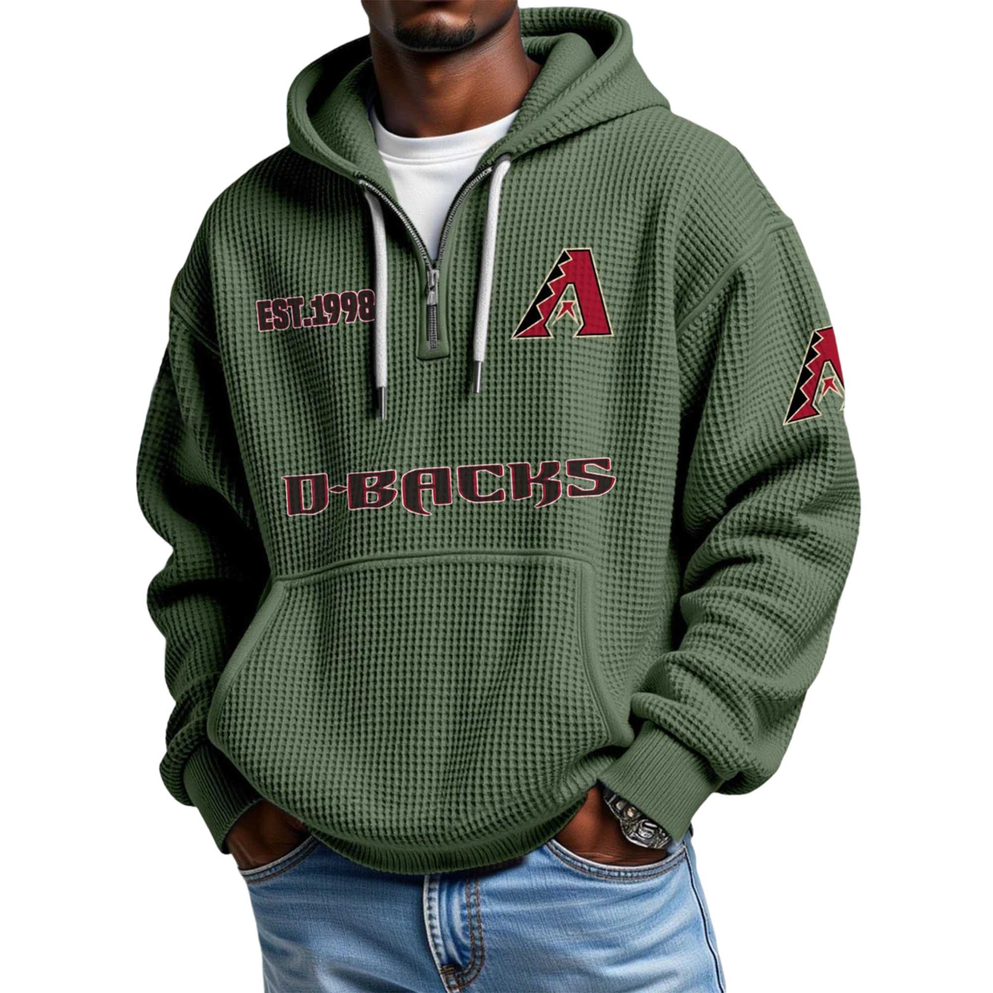 Diamondbacks EST 1998 Waffle Quarter Zip Hoodie 4 Diamondbacks EST 1998 Waffle Quarter Zip Hoodie (4)