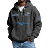 Dodgers EST 1883 Quarter Zip Waffle Hoodie 11 Dodgers EST 1883 Quarter Zip Waffle Hoodie 1