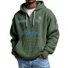 Dodgers EST 1883 Quarter Zip Waffle Hoodie 6 Dodgers EST 1883 Quarter Zip Waffle Hoodie 2
