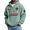 Eagles Boston College EST 1893 Quarter Zip Waffle Hoodie 6 Eagles Boston College EST 1893 Quarter Zip Waffle Hoodie 2
