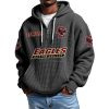 Eagles Boston College EST 1893 Quarter Zip Waffle Hoodie 9 Eagles Boston College EST 1893 Quarter Zip Waffle Hoodie 5