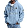 Eagles EST 1993 Waffle Quarter Zip Hoodie 9 Eagles EST 1993 Waffle Quarter Zip Hoodie (3)