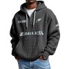 Eagles EST 1993 Waffle Quarter Zip Hoodie 8 Eagles EST 1993 Waffle Quarter Zip Hoodie (4)