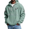 Eagles EST 1993 Waffle Quarter Zip Hoodie 7 Eagles EST 1993 Waffle Quarter Zip Hoodie (5)