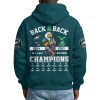 Eagles NFC East Division Champions 2025 Quarter Zip Waffle Hoodie (3)