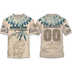 2025 Personalized Eagles Football Native American Heritage Shirt 1
