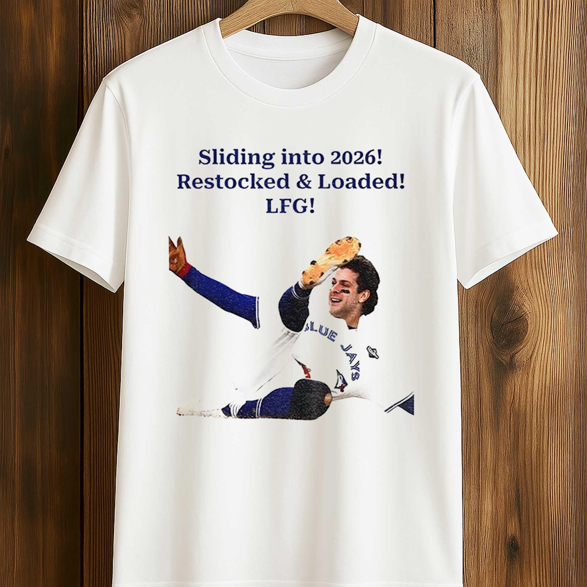 Ernie Clement Sliding into 2026 Restocked Loaded LFG Shirt Ernie Clement Sliding into 2026 Restocked Loaded LFG Shirt