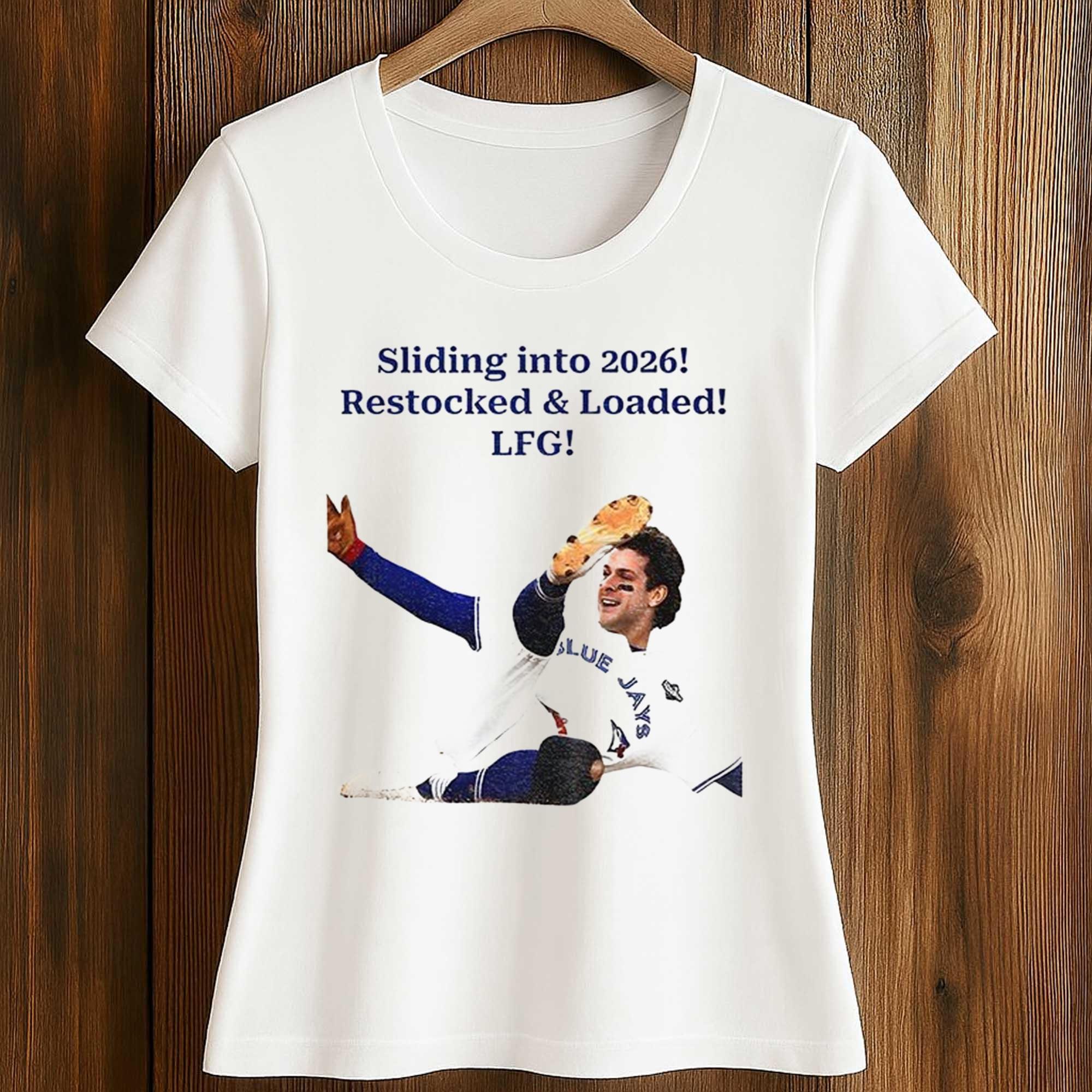 Ernie Clement Sliding into 2026 Restocked Loaded LFG Shirt 2 Ernie Clement Sliding into 2026 Restocked Loaded LFG Shirt