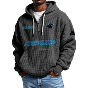 Panthers EST 1993 Quarter Zip Waffle Hoodie (1)
